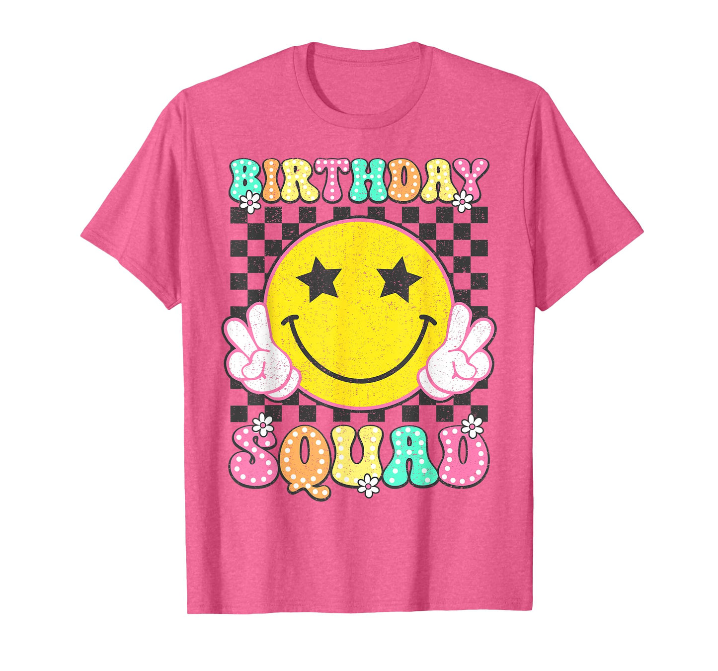 Birthday Squad Groovy Matching Family Birthday Squad T-Shirt