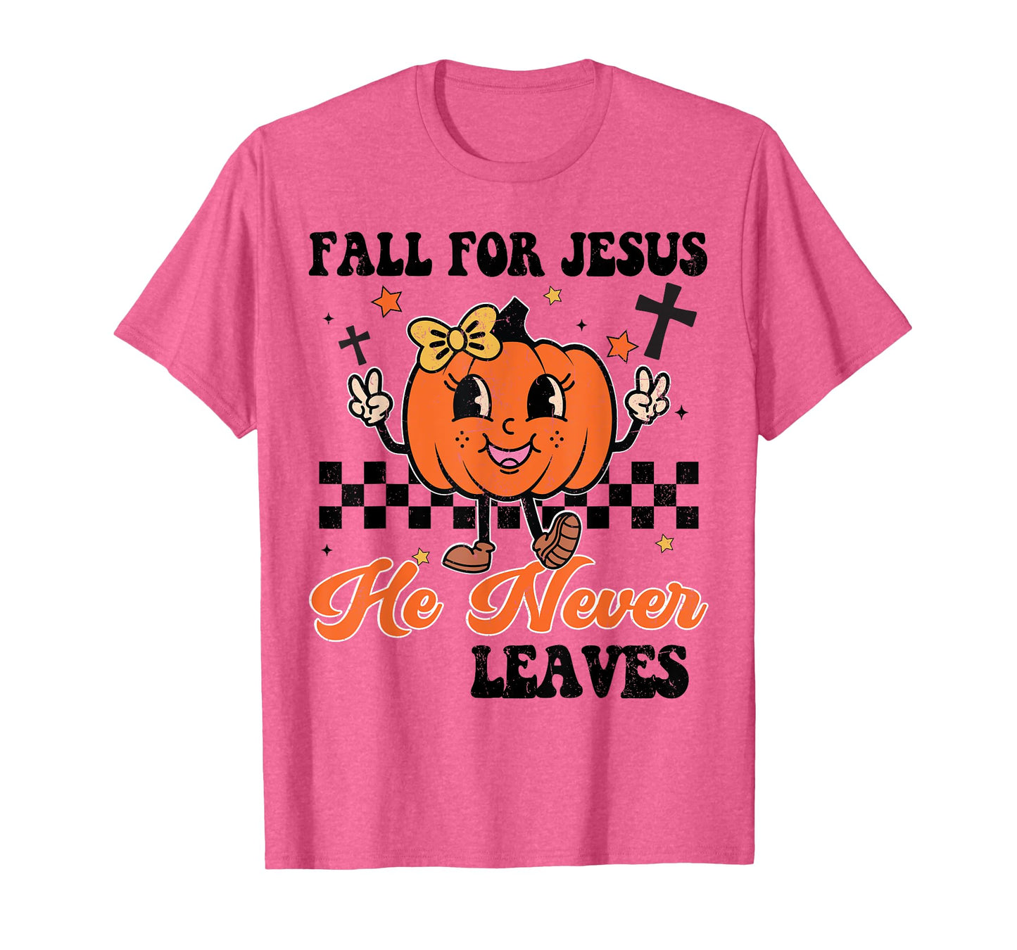 Christian Halloween Fall For Jesus Never Leaves Girl Toddler T-Shirt