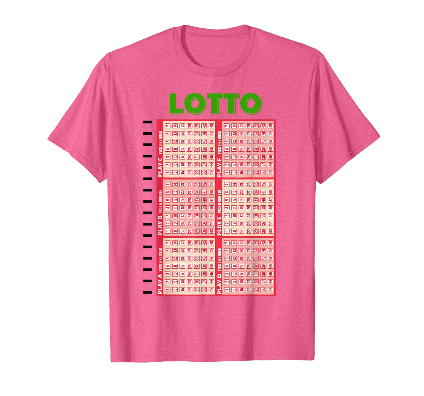 Lottery Lotto Ticket Party Halloween Costume Cosplay Winner T-Shirt