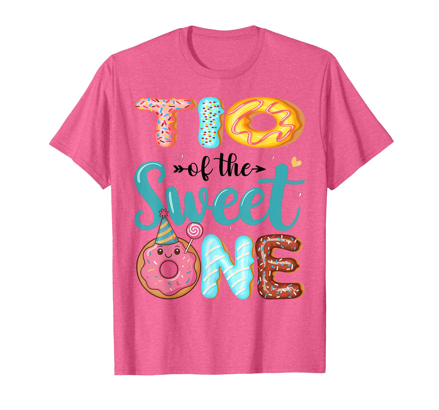 Tio Of The Sweet One 1st Birthday Girl Donut Party T-Shirt