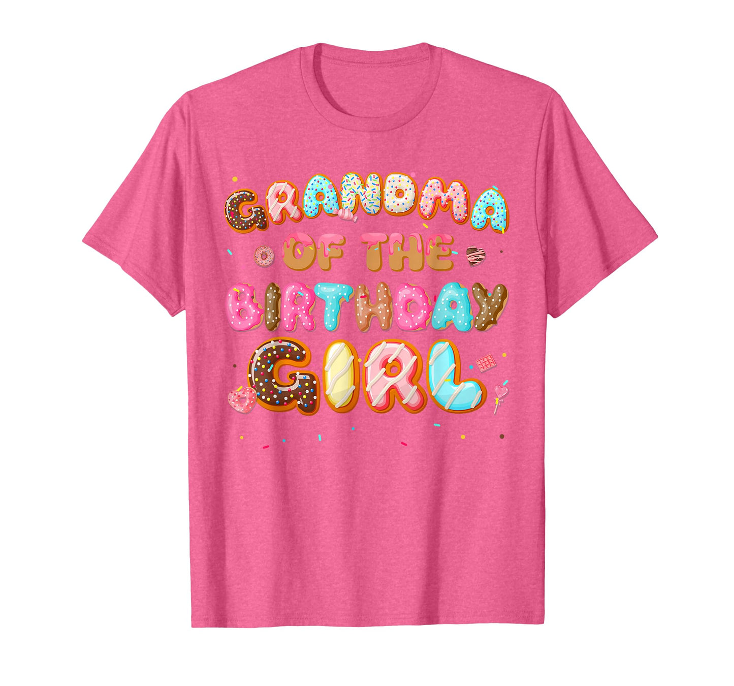 Grandma Of The Birthday Girl Donut Family Matching Party T-Shirt