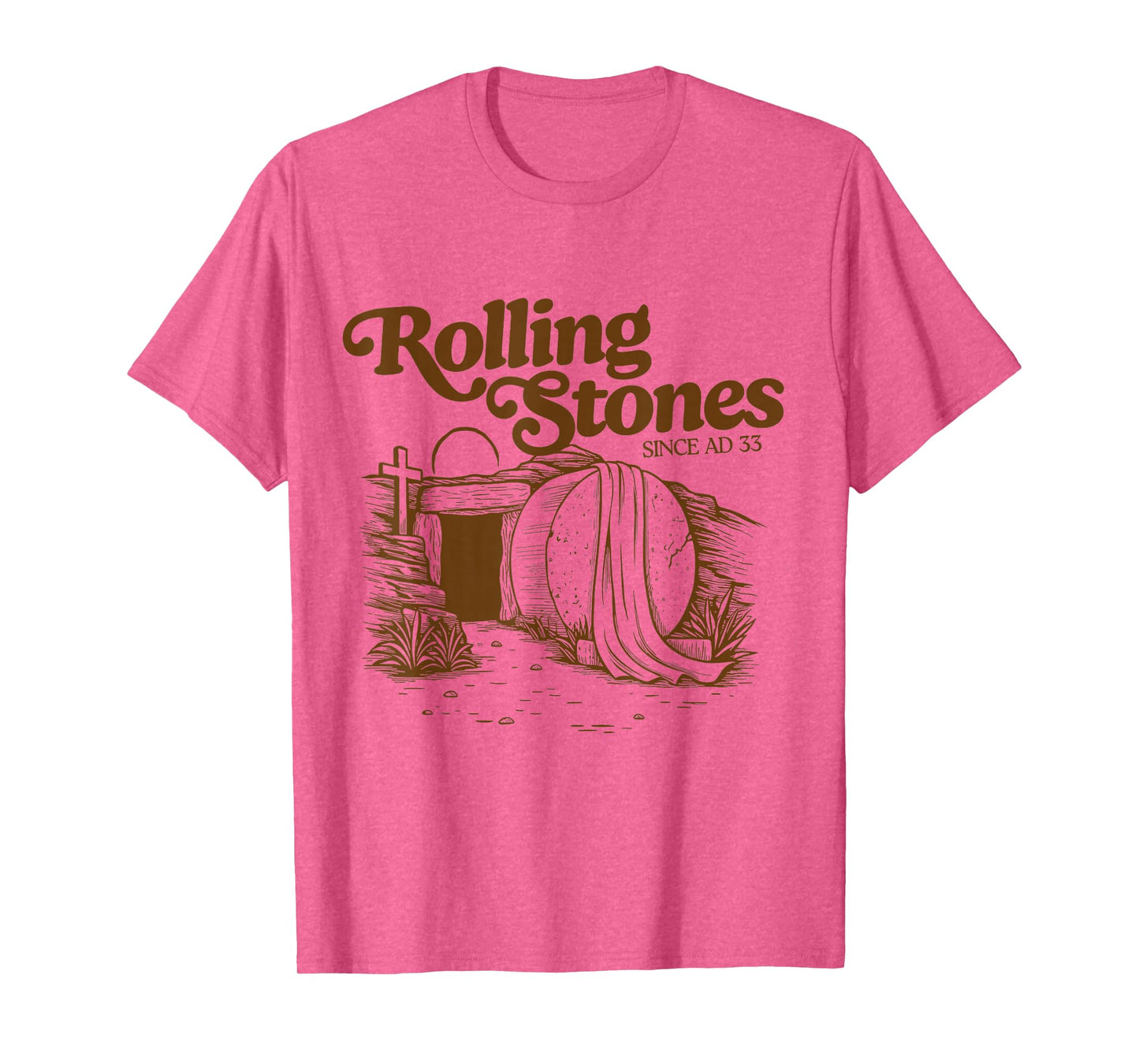 The Stone Was Rolled Away He Alive Retro Christian Easter T-Shirt