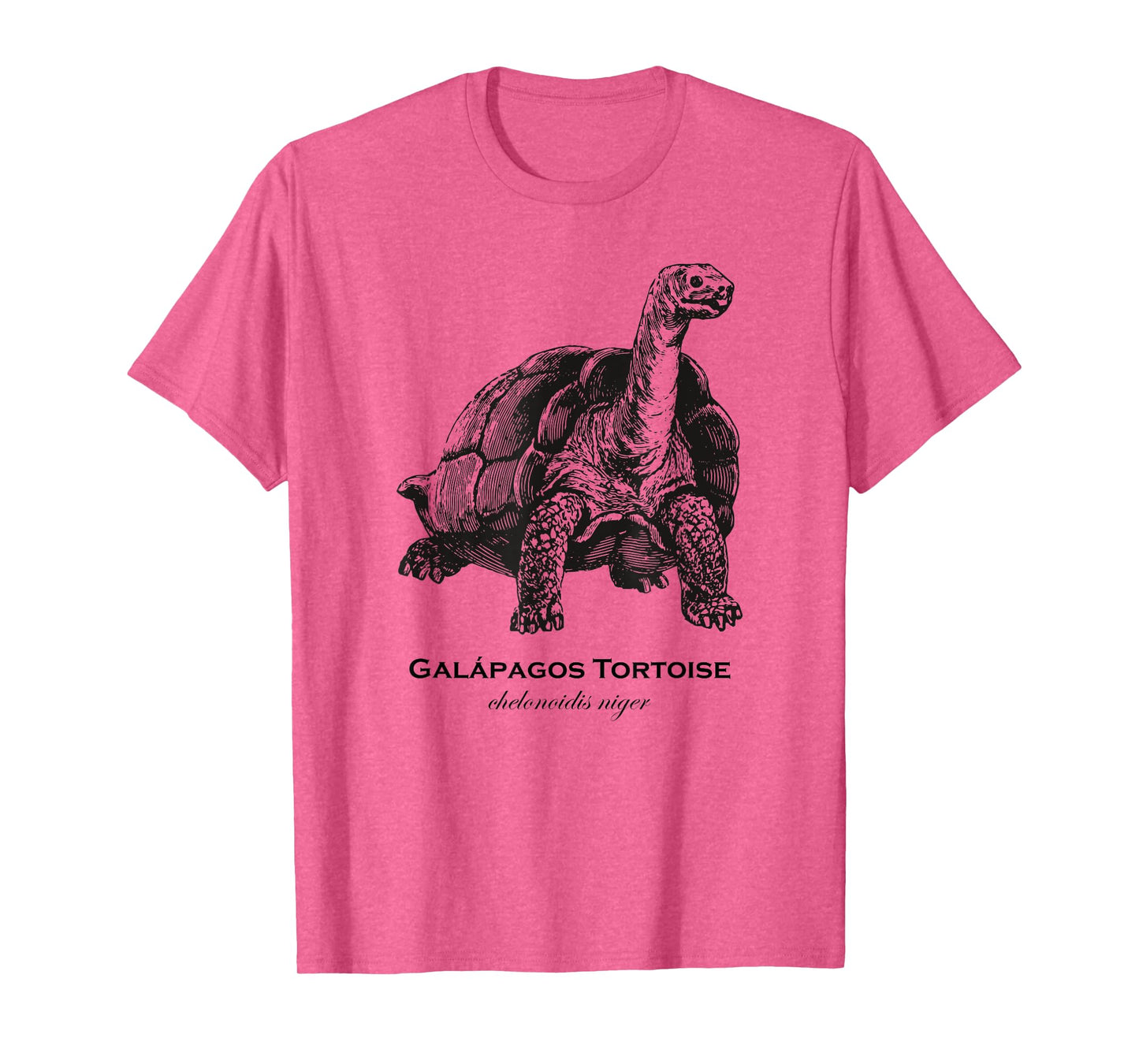 Vintage Galapagos Tortoise Designs by BAS Unisex-Adults & Kids Classic Fit Retro Cartoon Animal Print T-Shirt Grey Small