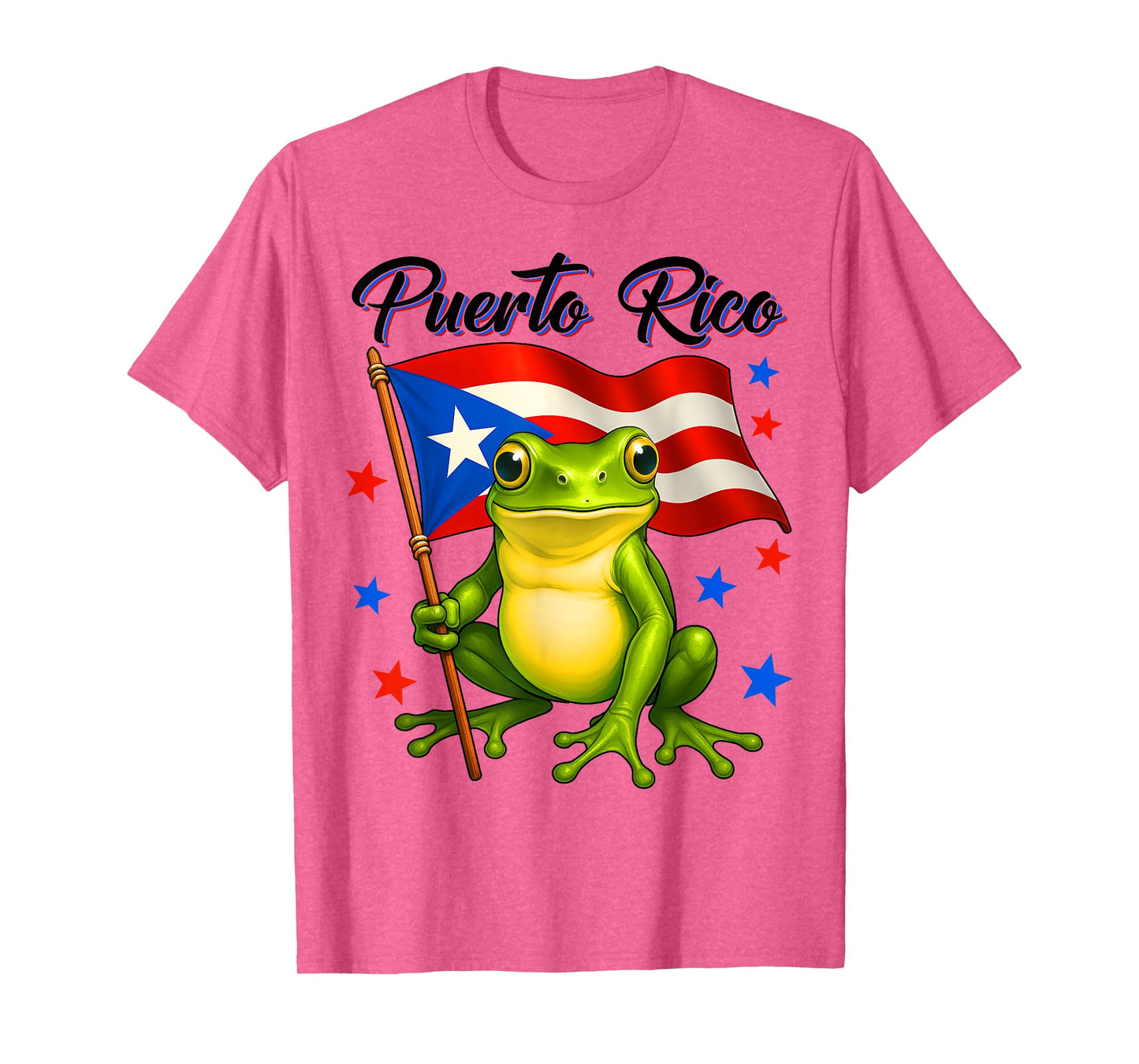 Funny Coqui Frog Boricua Puerto Rican Flag Puerto Rico Pride T-Shirt