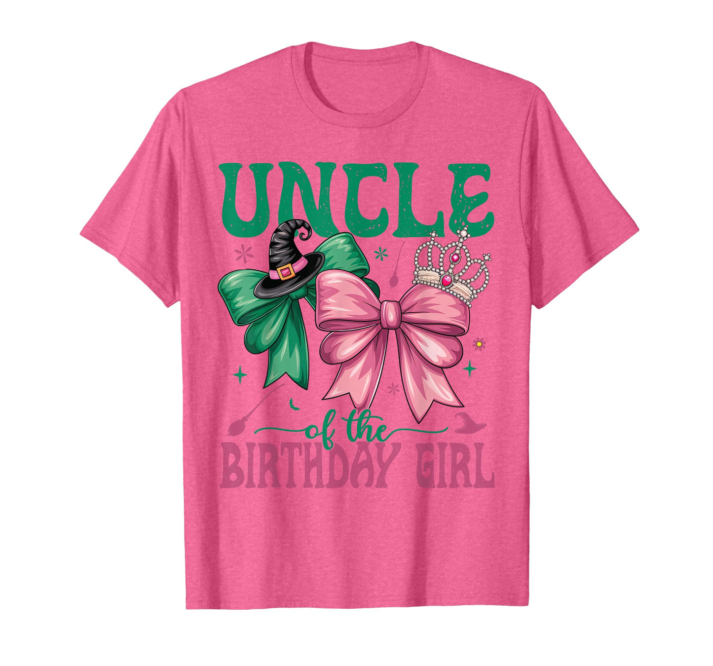 Uncle Of The Birthday Girl Matching Witch Family Bday Party T-Shirt