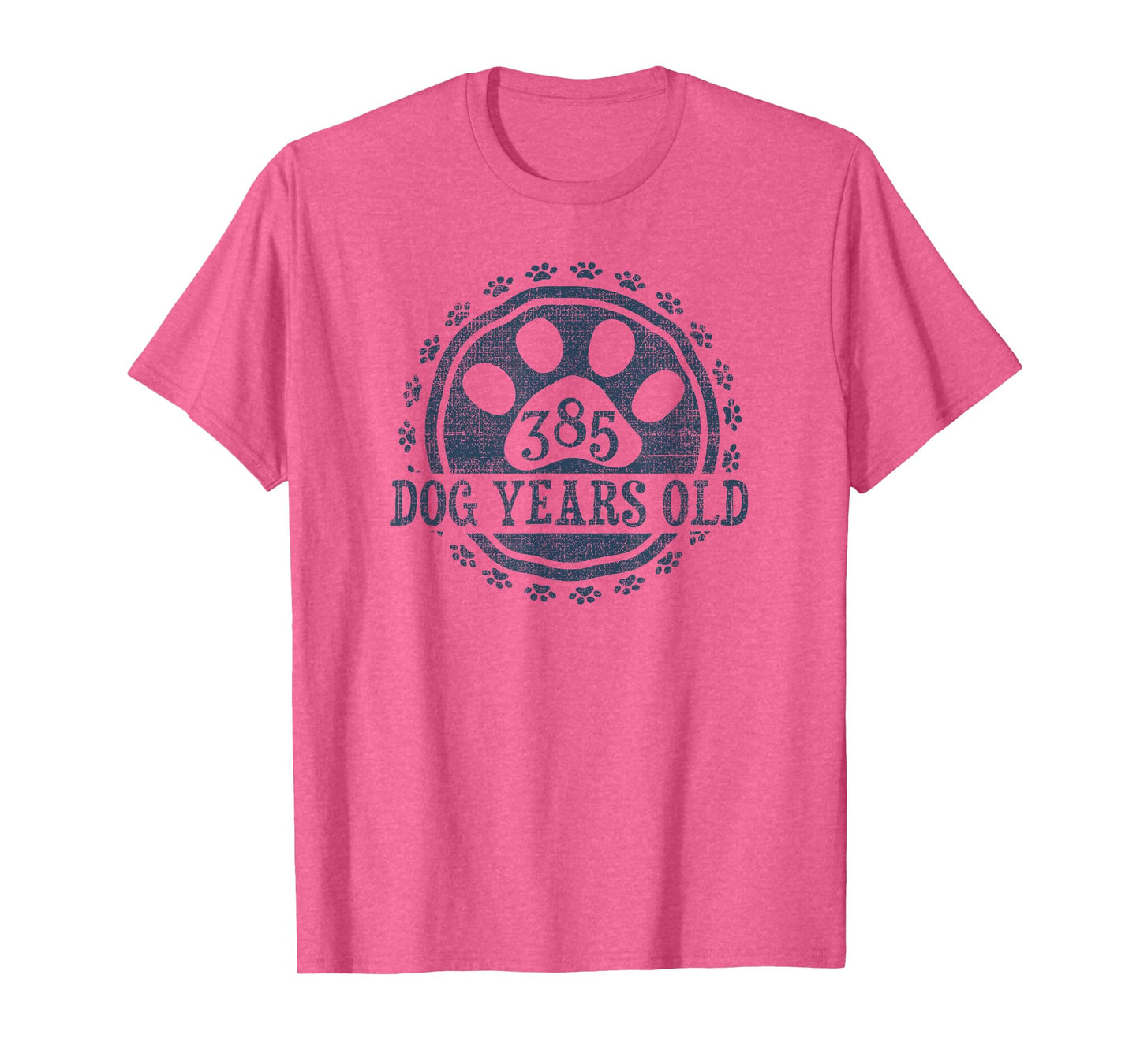385 Dog Years Old, 55 in Human 55th Birthday Give Idea T-Shirt