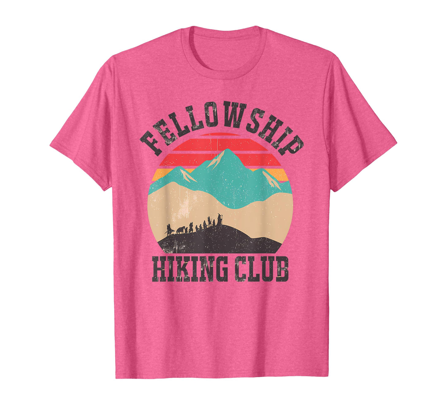 Vintage Fellowship Hiking Club Mountian Sunset T-Shirt