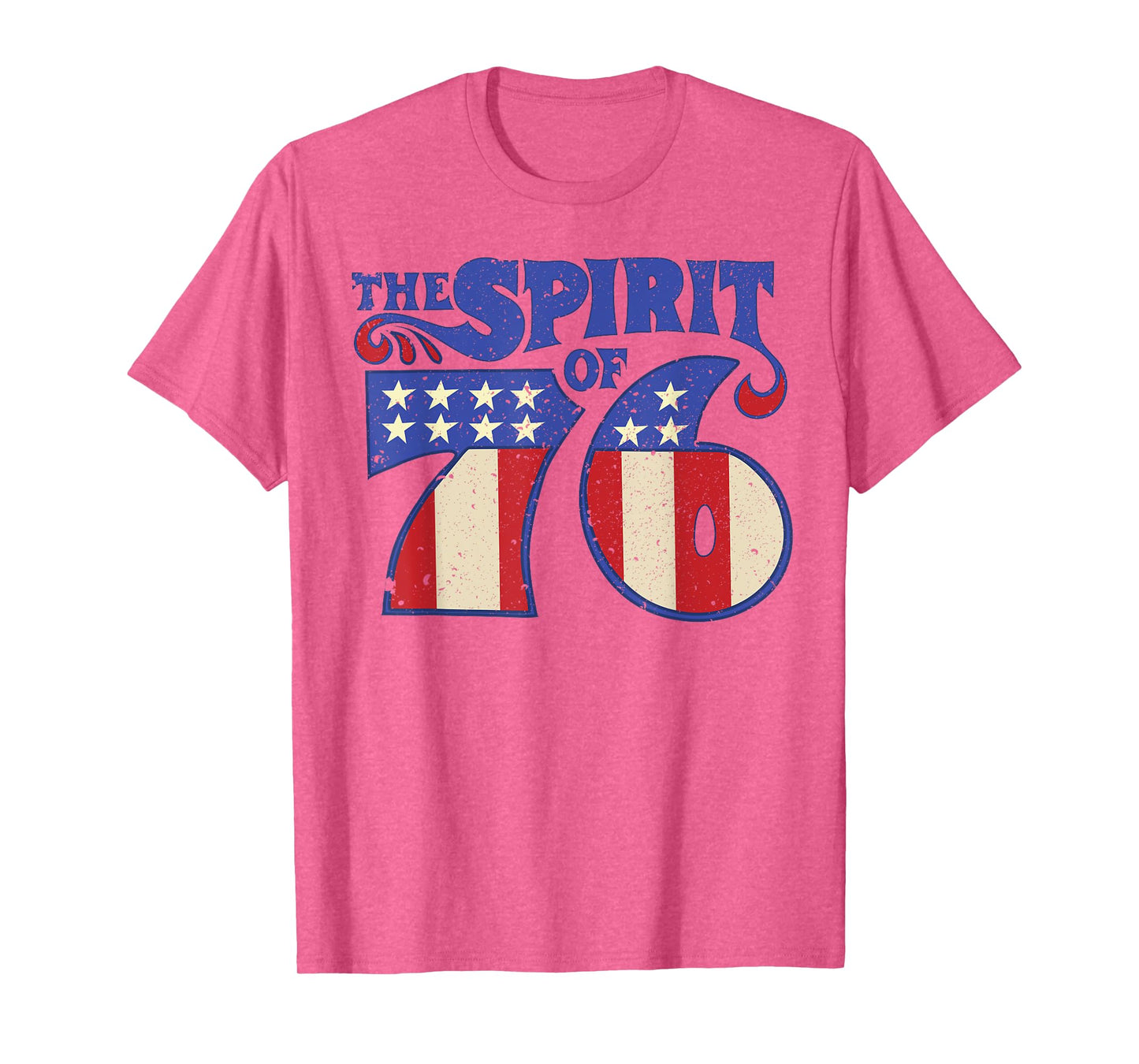 The Spirit 76 Vintage Retro 4th of July Independence Day T-Shirt