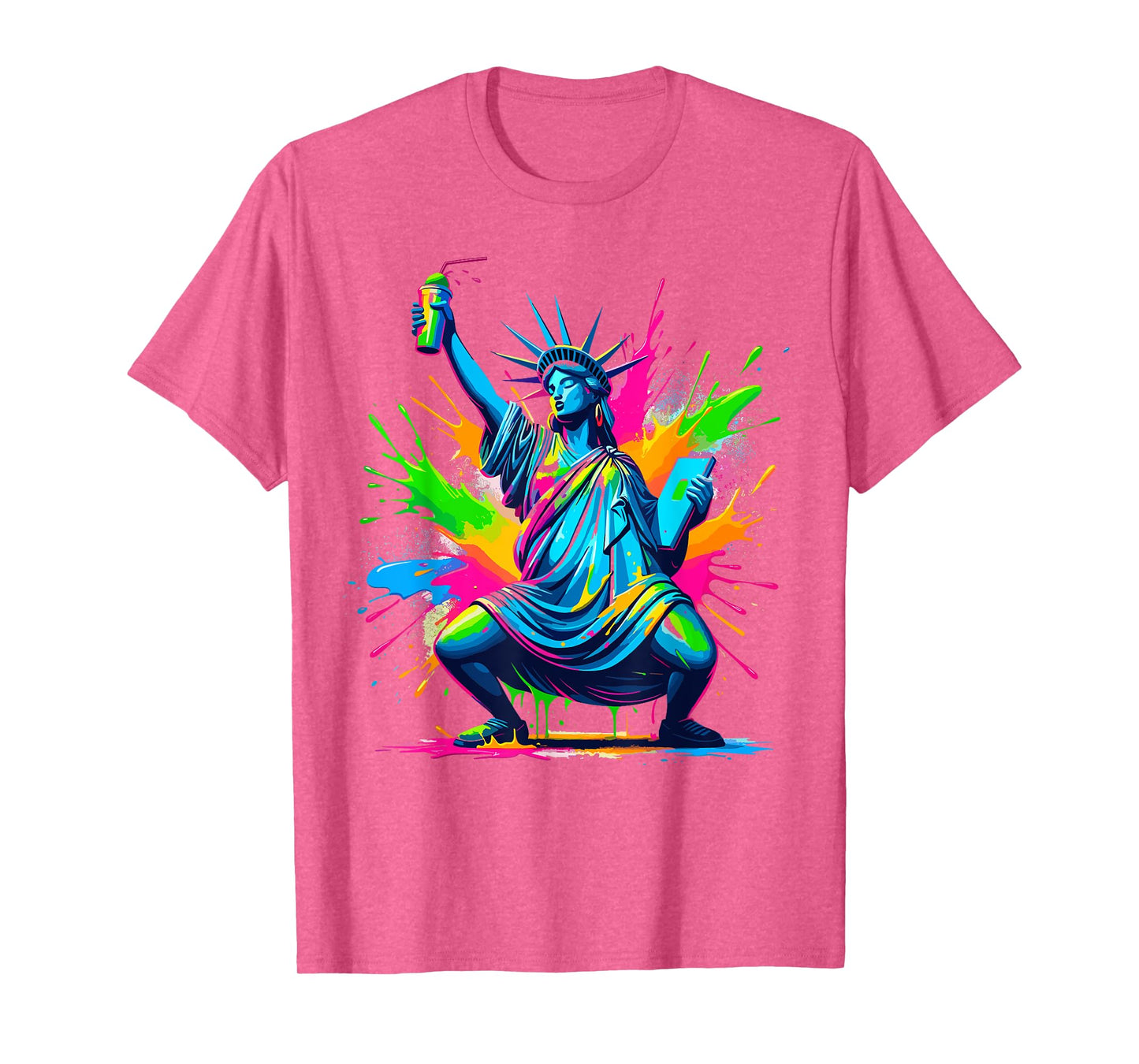 Soca Statue Of Liberty Dancing New York Dutty Mess Fete T-Shirt