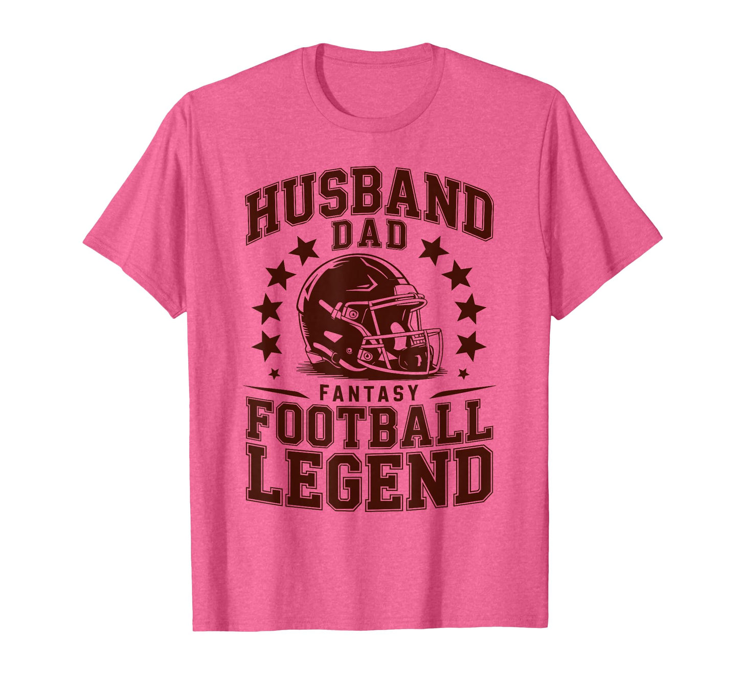 Husband Dad Fantasy Football Legend Humor Retro for Men T-Shirt