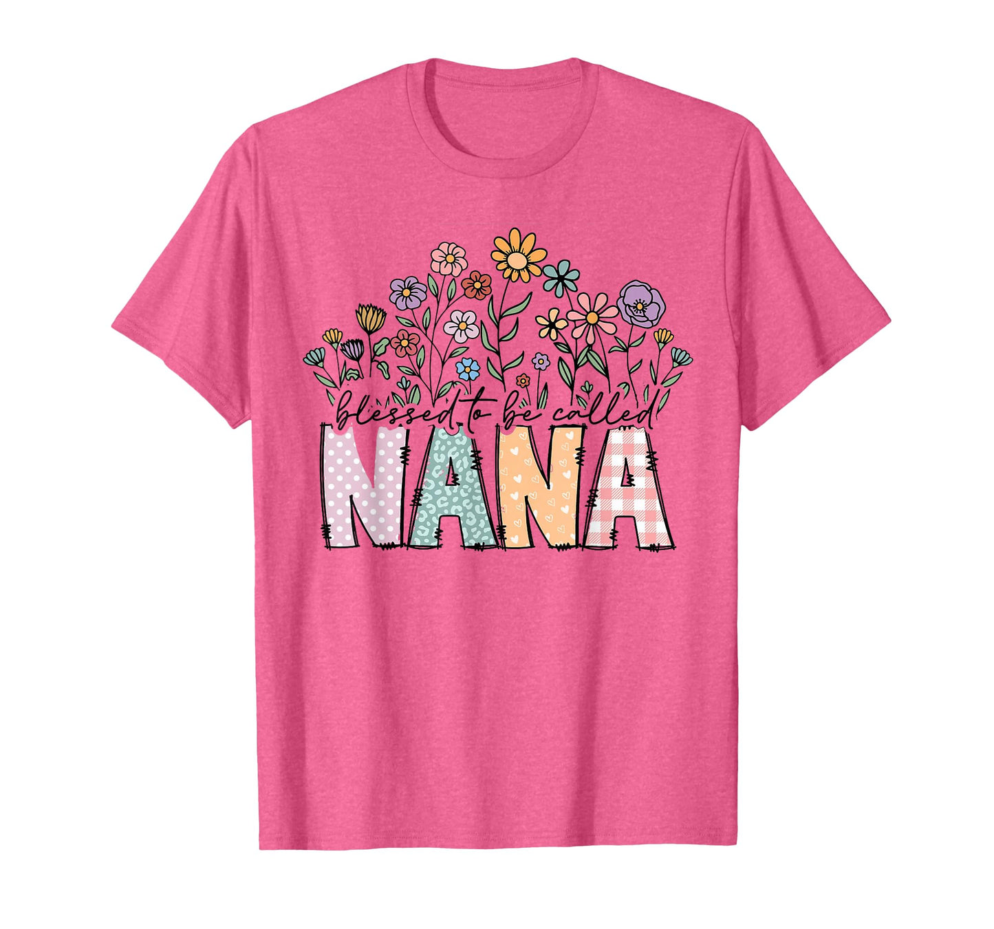 Blessed To Be Called Nana Floral Mother's Day T-Shirt