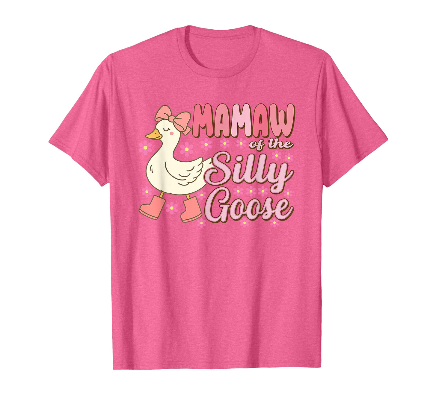 Mamaw Goose On The Loose Funny Birthday Matching Family T-Shirt