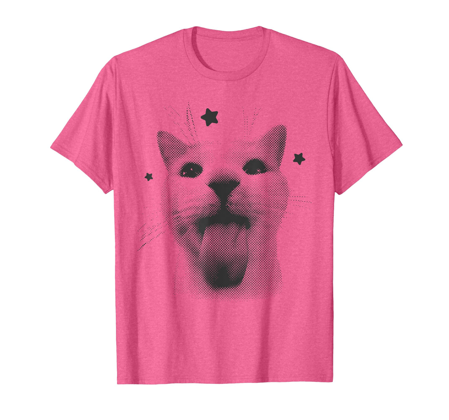 Funny Y2k Retro Cat Silly Vintage Kitten Meme Cat Lover T-Shirt