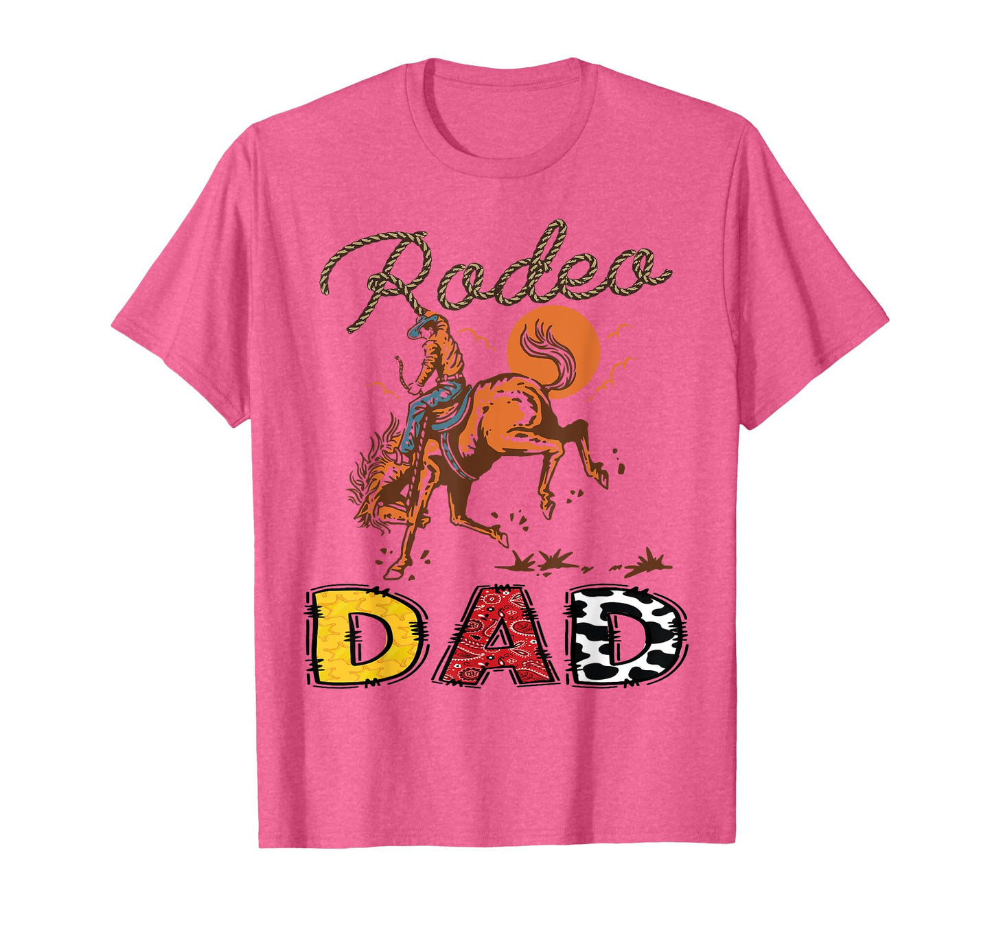 Rodeo Dad Cowboy Cowgirl Birthday Matching Family T-Shirt