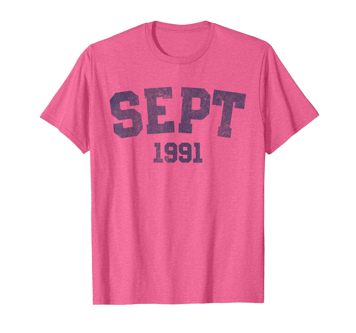 September - Vintage 1991 34th Birthday 34 Years Old T-Shirt