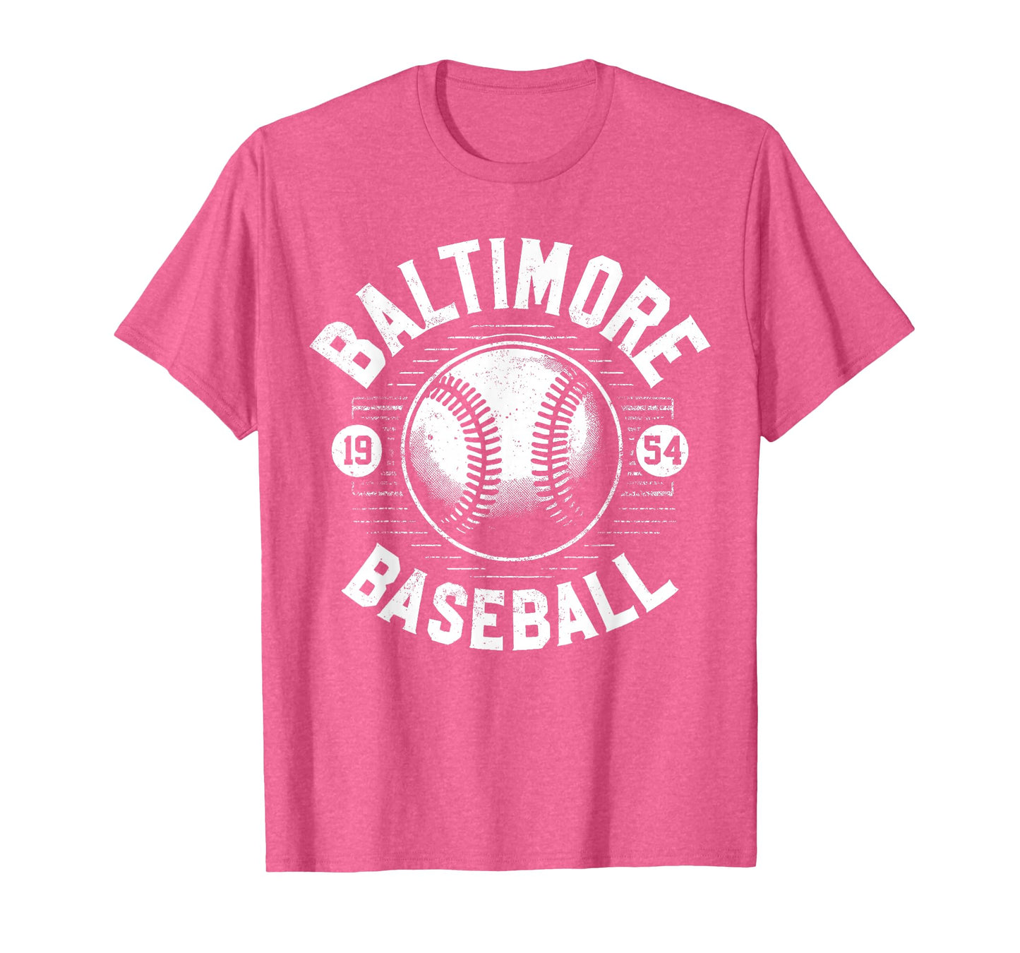 Baltimore Baseball Retro Vintage Design Baseball Lover T-Shirt