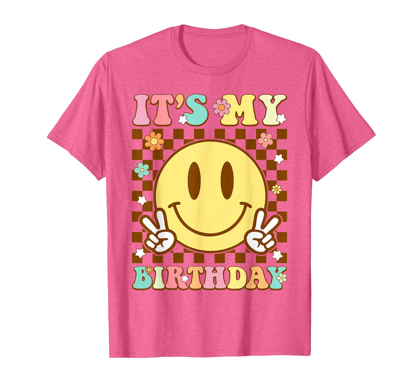 It's My Birthday Men Women Boys Girls Kid Retro Groovy Bday T-Shirt