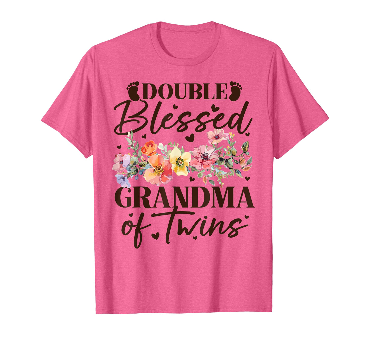 Double Blessed Grandma of Twins - Funny Twin Grandmother T-Shirt