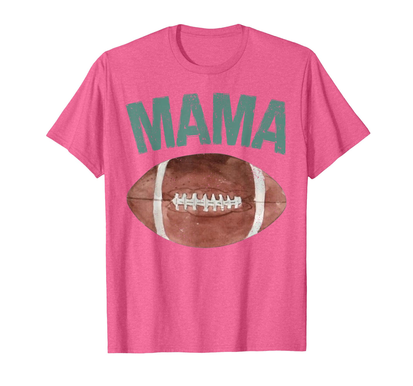 Mama of The 1 Year Old Football 1st Year Down Birthday Party T-Shirt