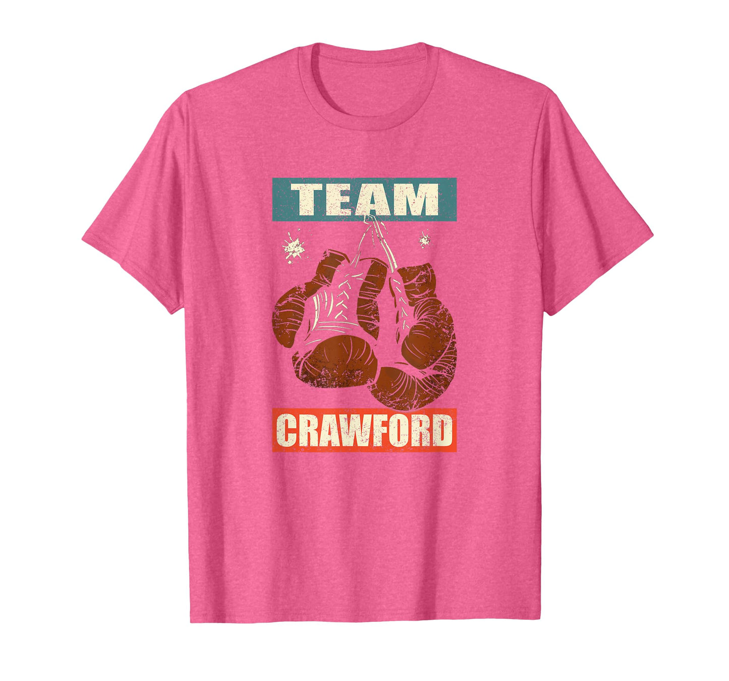 Crawford Last Name Retro Family Crawford Boxing T-Shirt