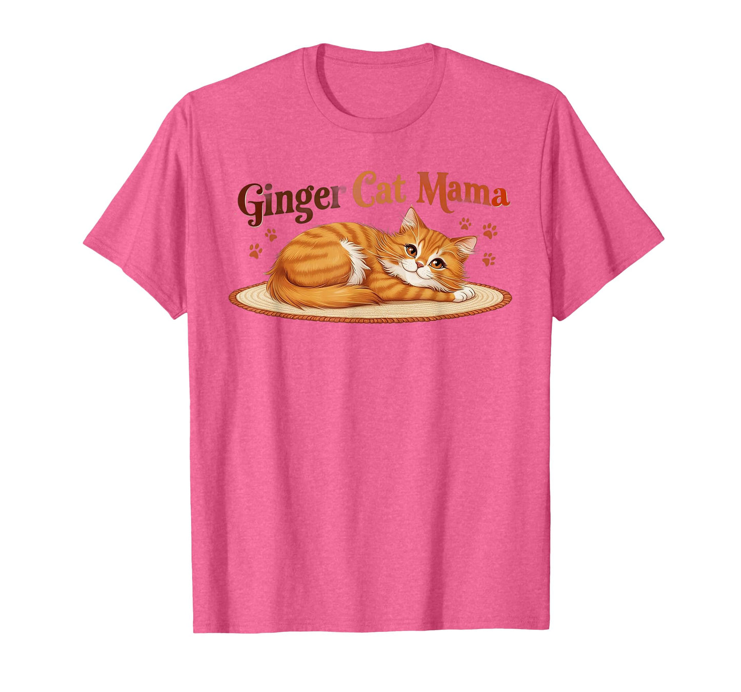Ginger Cat Mama Ginger Mom lover Funny Gifts Cat Dad Cat Mom T-Shirt