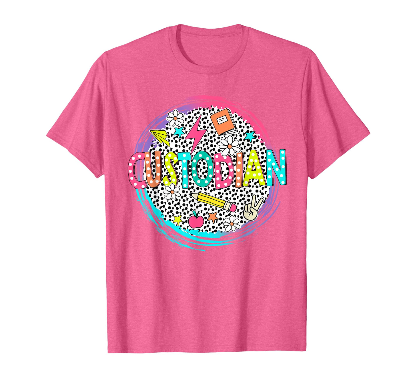 Cute Custodian Shirt First Day of school Back to school gift T-Shirt