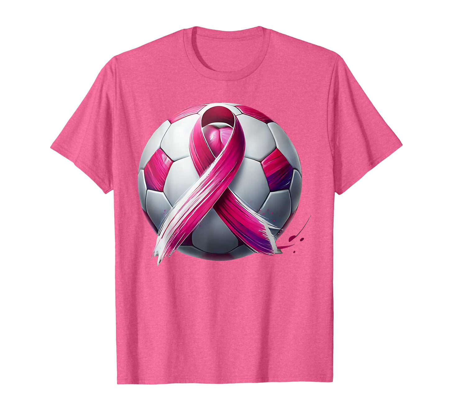 Breast Cancer Soccer Ball Pink Ribbon Kick for a Cure T-Shirt