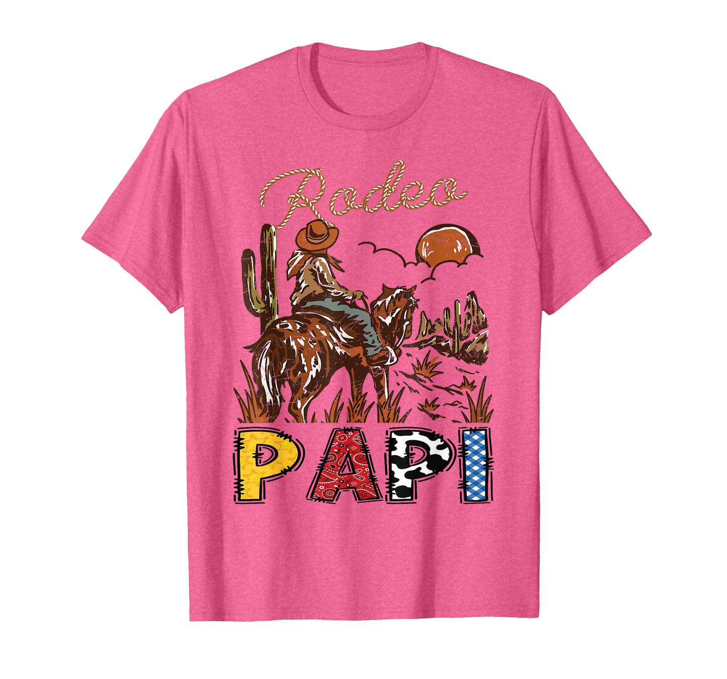 Rodeo Papi Cowboy Western Birthday Boy Matching T-Shirt