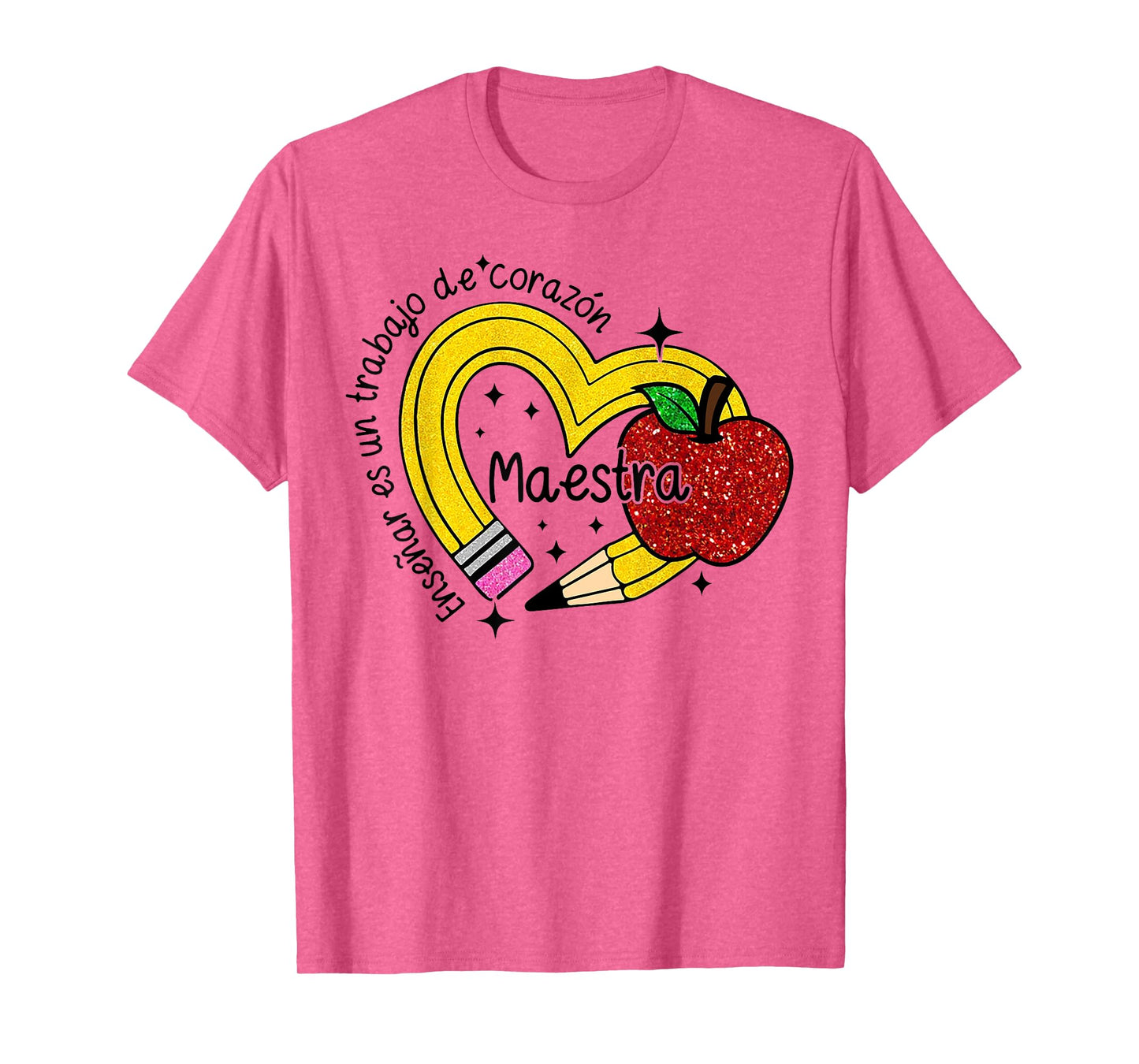 Maestra Enseñar Es Un Trabajo de Corazón T-Shirt