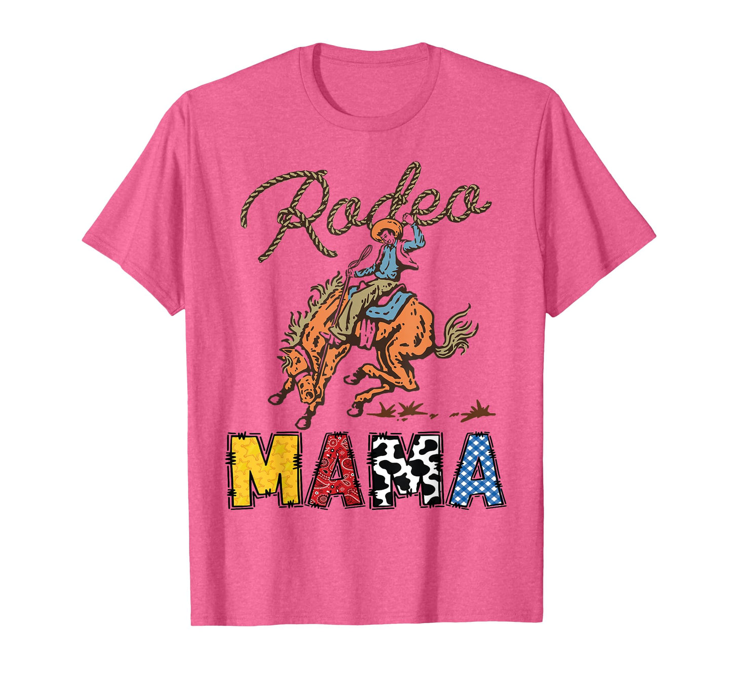 Rodeo Mama Cowboy Cowgirl Birthday Family Matching T-Shirt