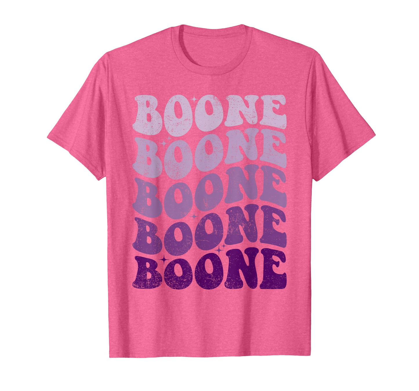 Boone Personalized Name Retro Groovy 80's Woman Kids Women T-Shirt