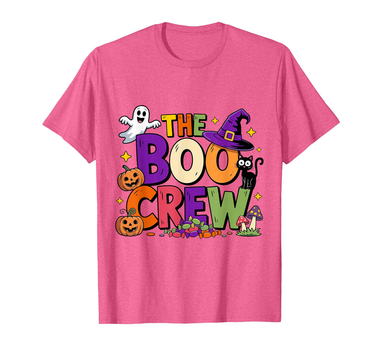 Halloween The Boo Crew Cute Ghost Spooky Family Matching T-Shirt