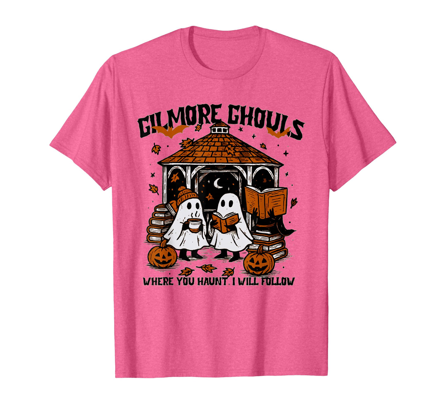 Gilmore Cozy Ghouls Ghost Parody Halloween Fall Gilmore Vibe T-Shirt