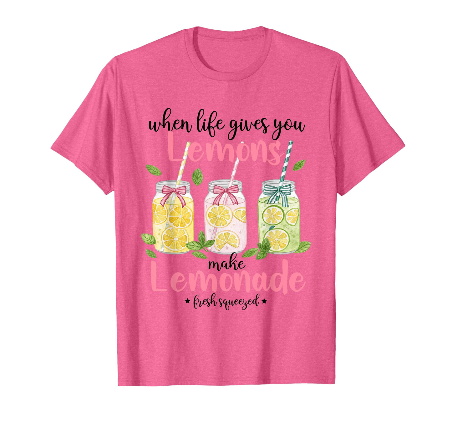 When Life Gives You Lemons Make Lemonade Fruit Summer Vibes T-Shirt