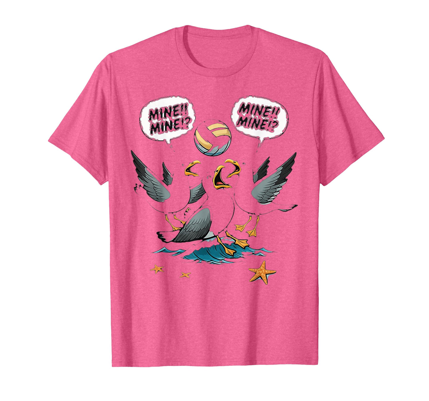 Funny Bird Playing Volleyball T-Shirt