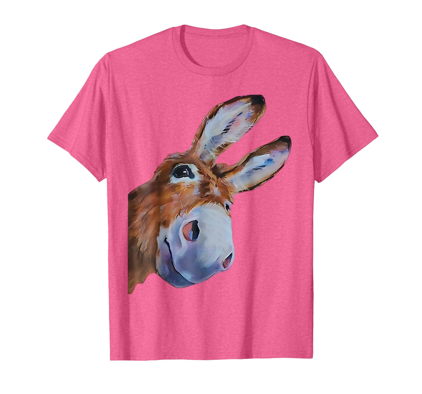 Funny Donkey Art Donkey Head Smile Eagerly Donkey Lover Men T-Shirt