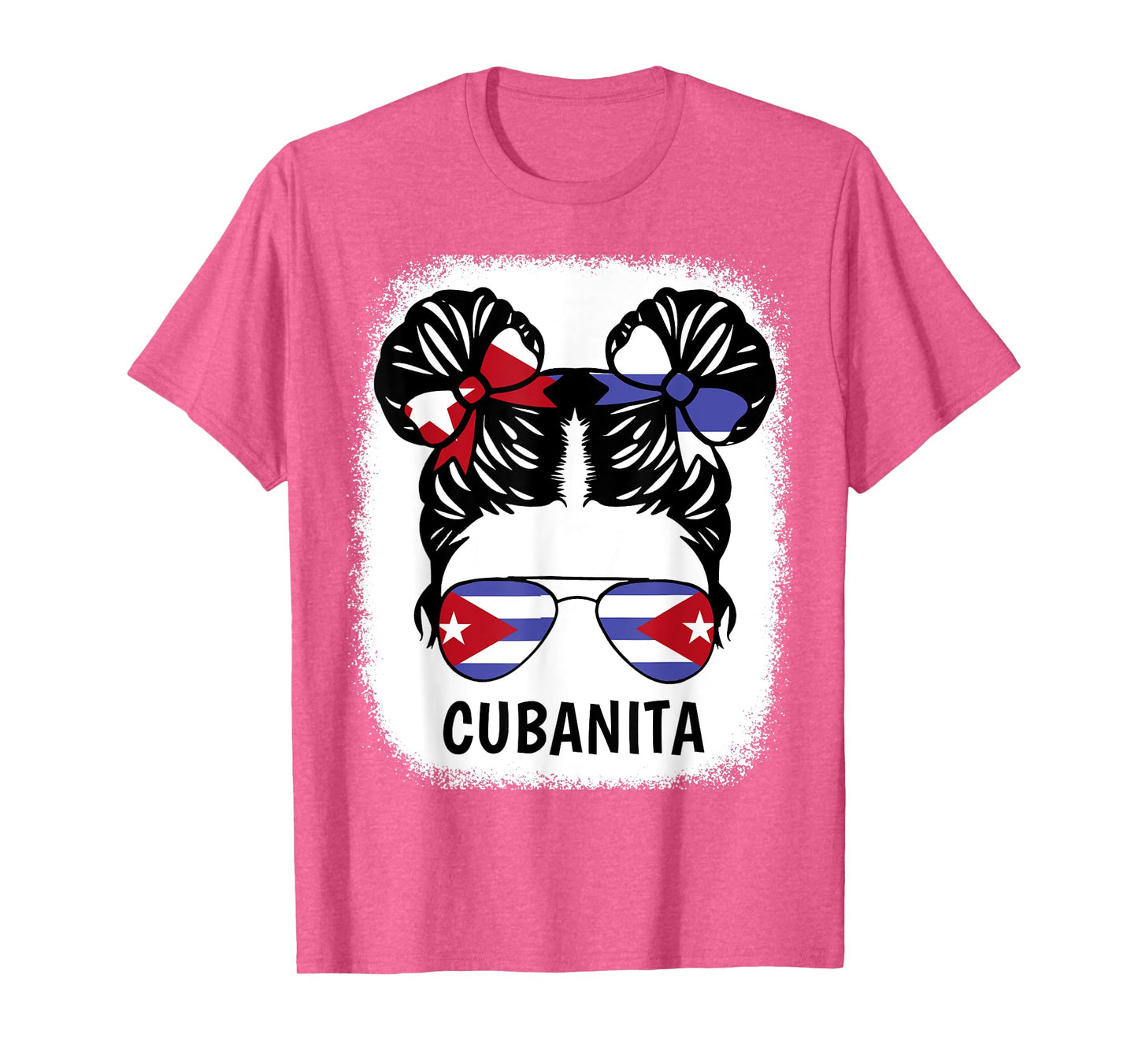 Cubanita Shirt Girl Cuba Flag Cuban Women Hispanic Heritage T-Shirt