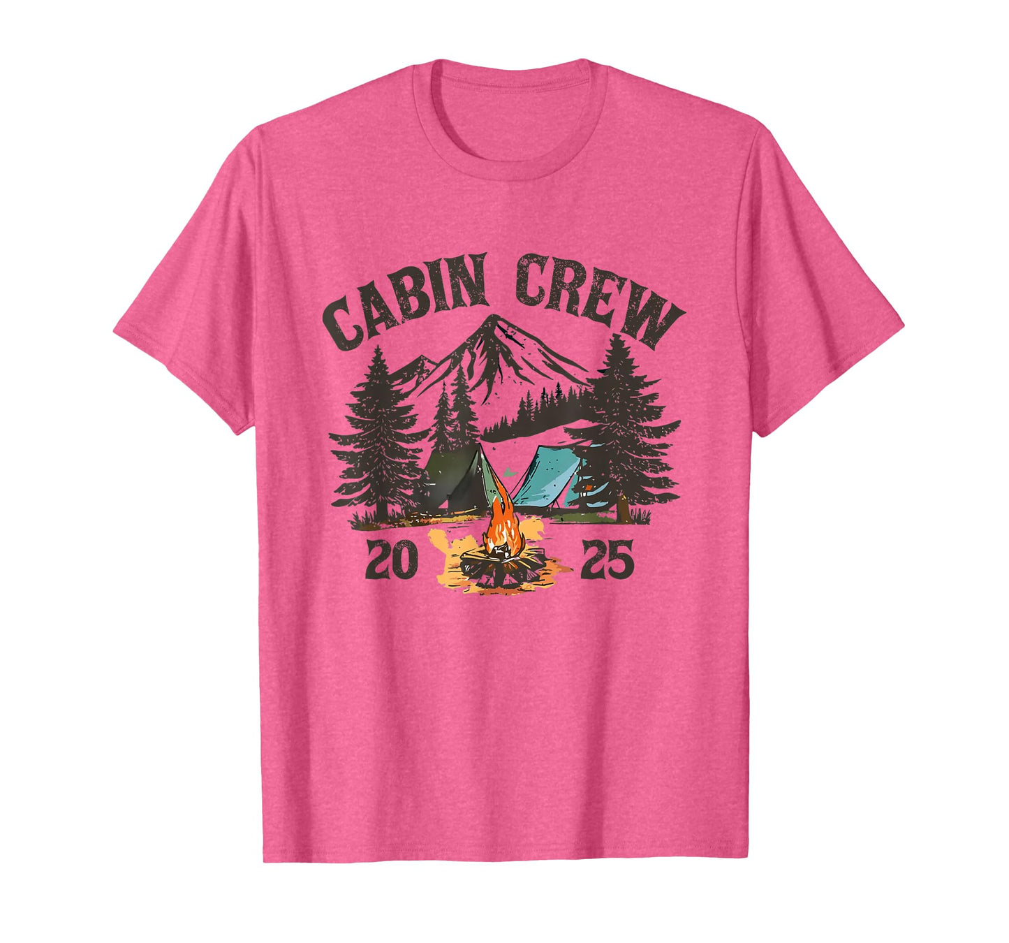 Cabin Crew 2025 Cabin Vacation Mountain Family Friends Trip T-Shirt