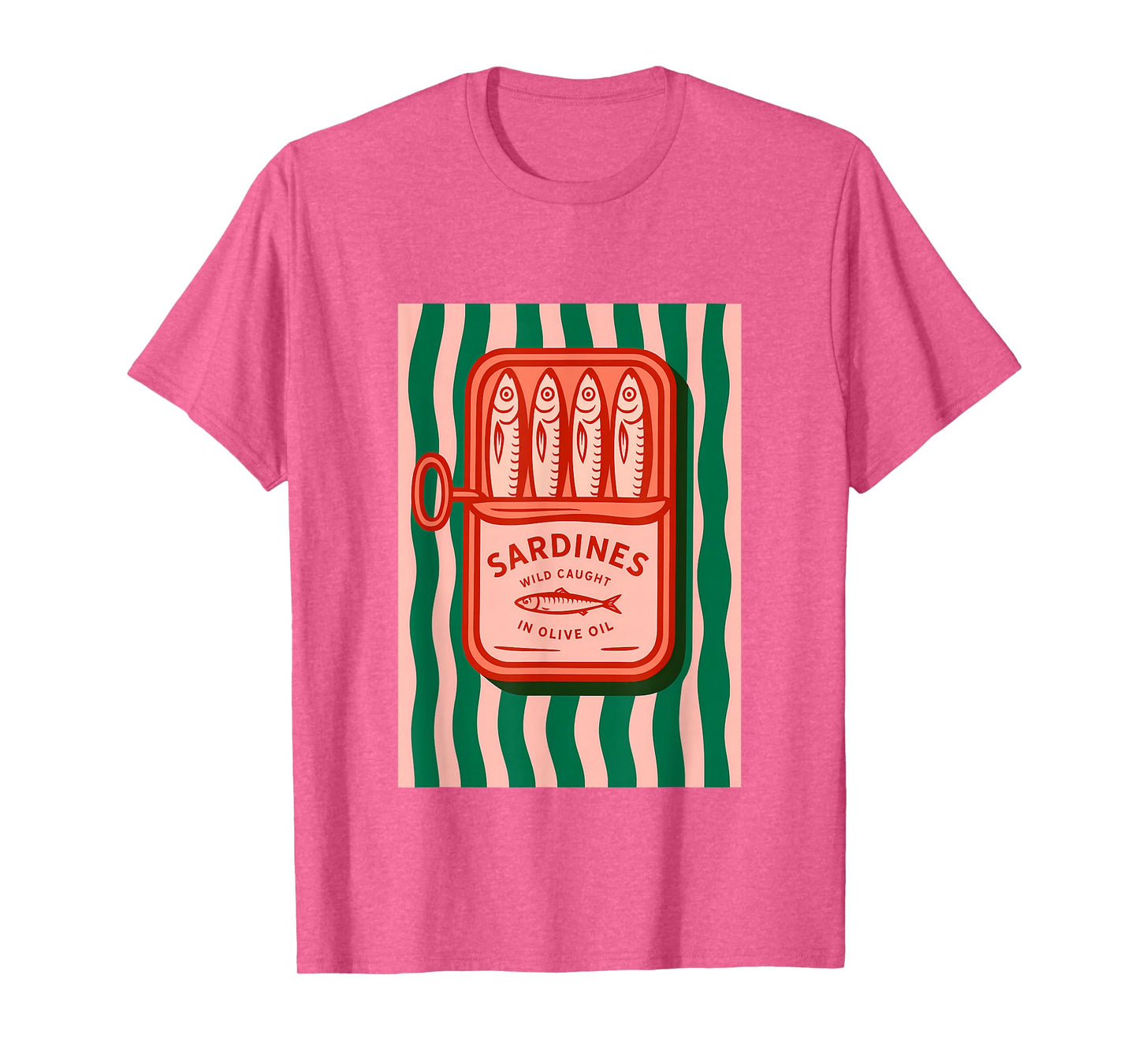 Sardines Tinned Fish Retro Graphic Summer for Men Women T-Shirt