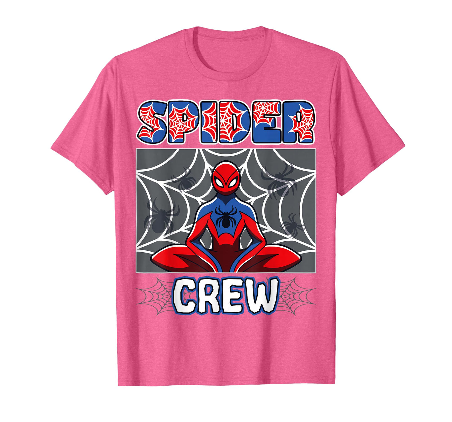 Spider Crew Spider Theme Birthday Party Family Matching T-Shirt