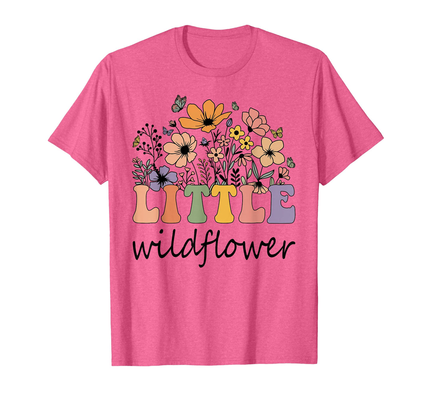 Little Wildflower Women Flower Birthday Family Matching T-Shirt