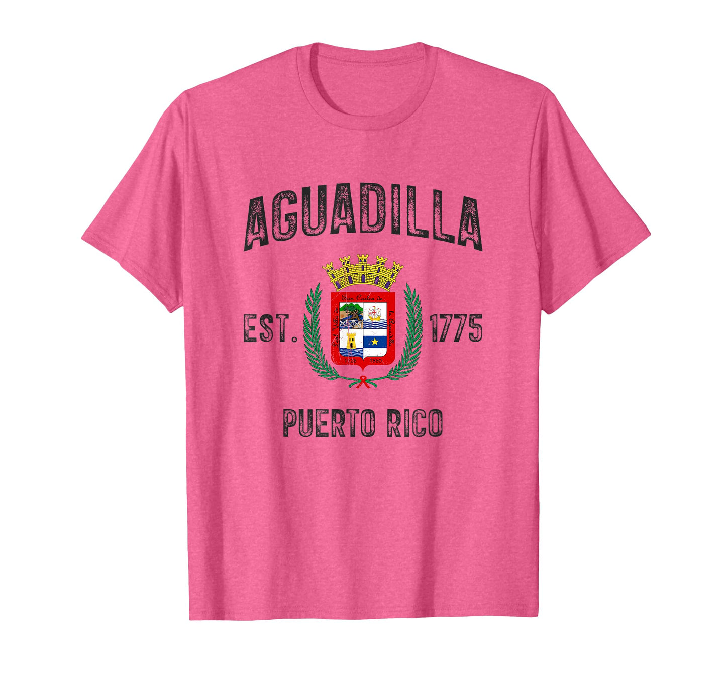 Vintage Aguadilla EST.1775 Puerto Rico Flag Design T-Shirt