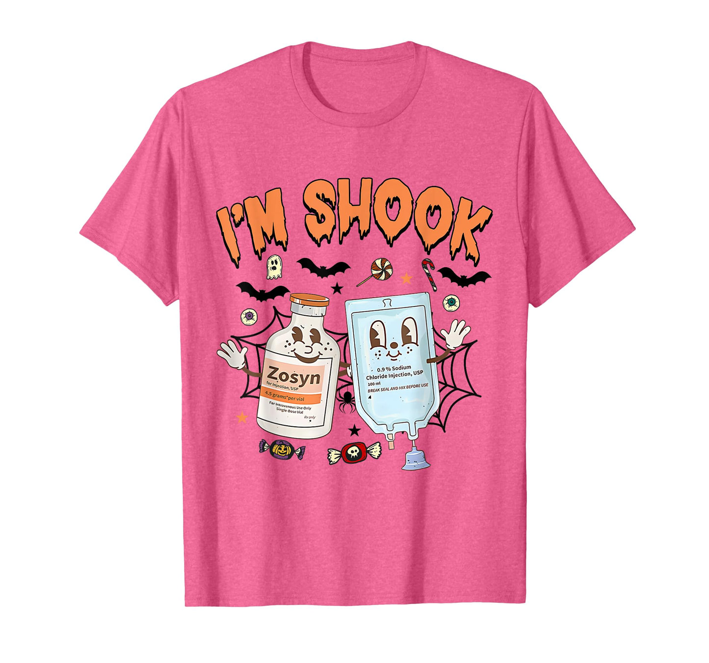 Funny Zosyn I'm In Shook Halloween Spooky ICU ER Nurses Week T-Shirt