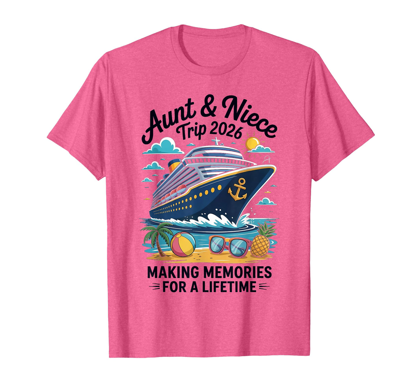 Aunt Niece Cruise Trip 2026 Summer Vacation Matching Family T-Shirt