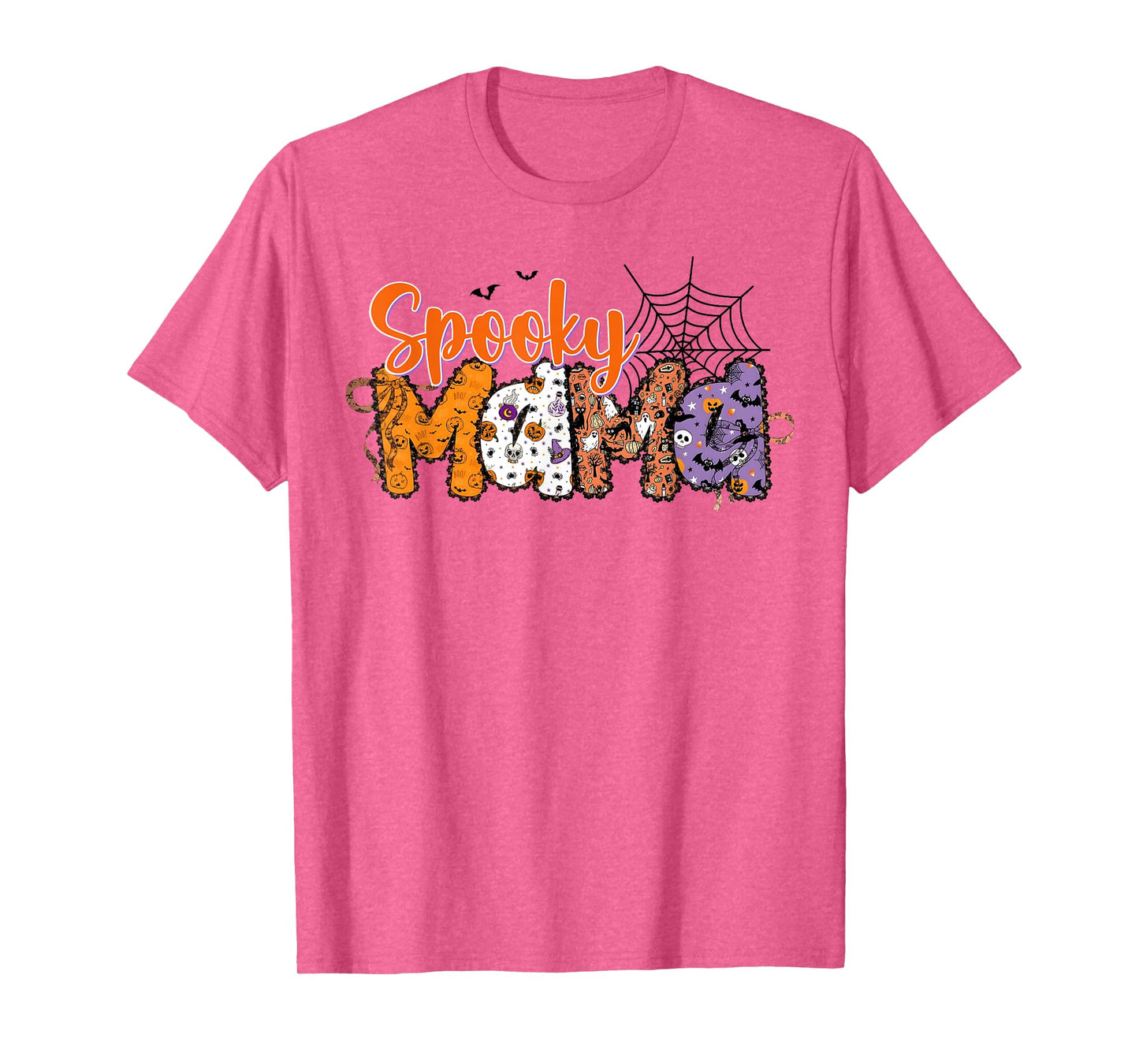 Spooky Mama Grandma Coquette Bow Mom Halloween T-Shirt
