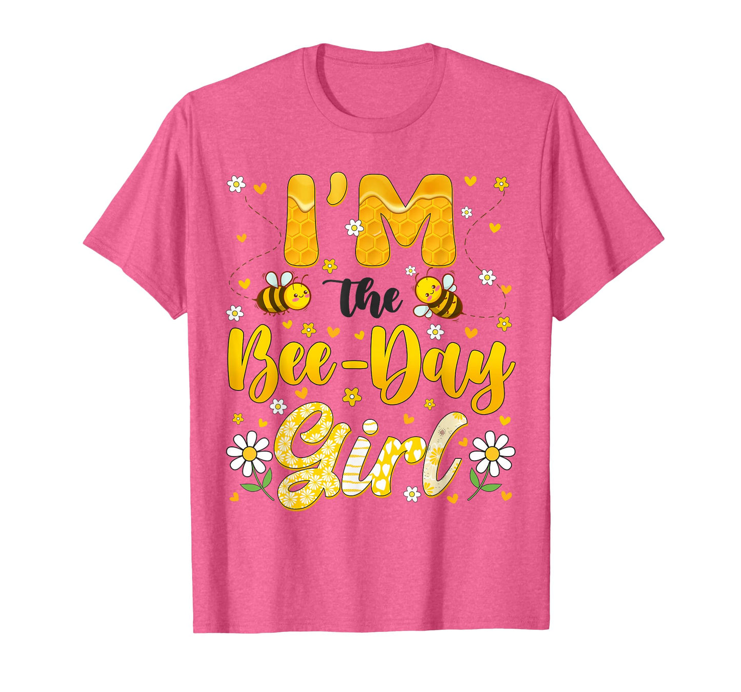 Im The Bee Day Girl Flower Birthday Group Family Matching T-Shirt
