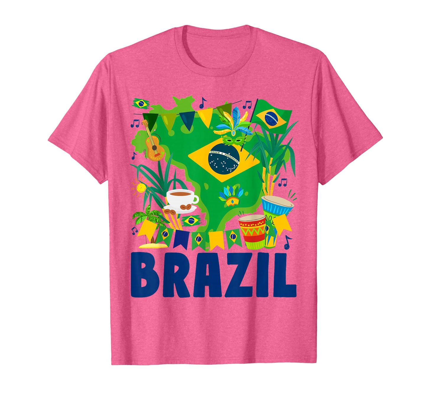 Brazil Flag Outfit Idea For Women Brasil & Brazilian Flag T-Shirt