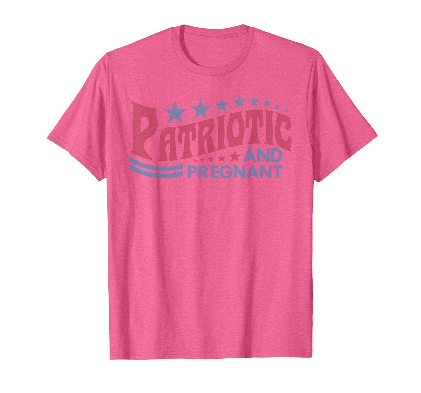 4th of July Pregnancy Announcement Mama Patriotic & Pregnant T-Shirt