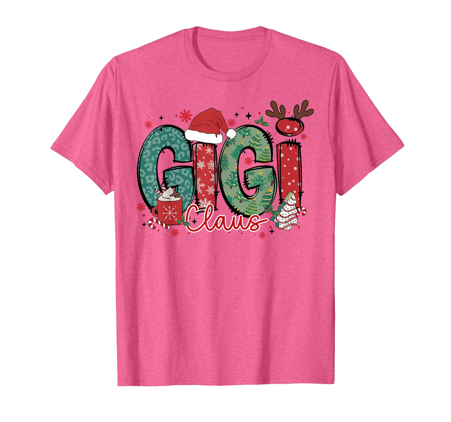 Gigi Claus Christmas Pajama Santa Claus Family Matching T-Shirt