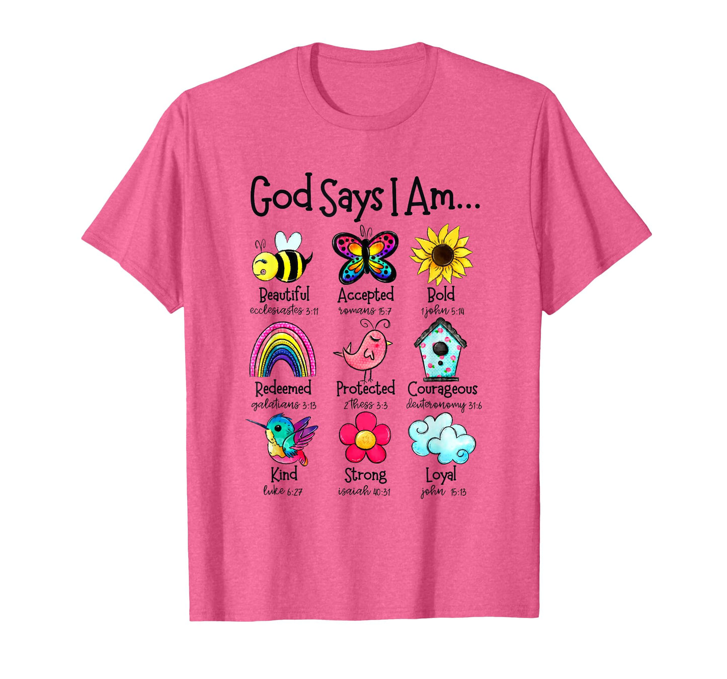 God Says I Am Bee Spring Christian Funny Easter Day Kids T-Shirt